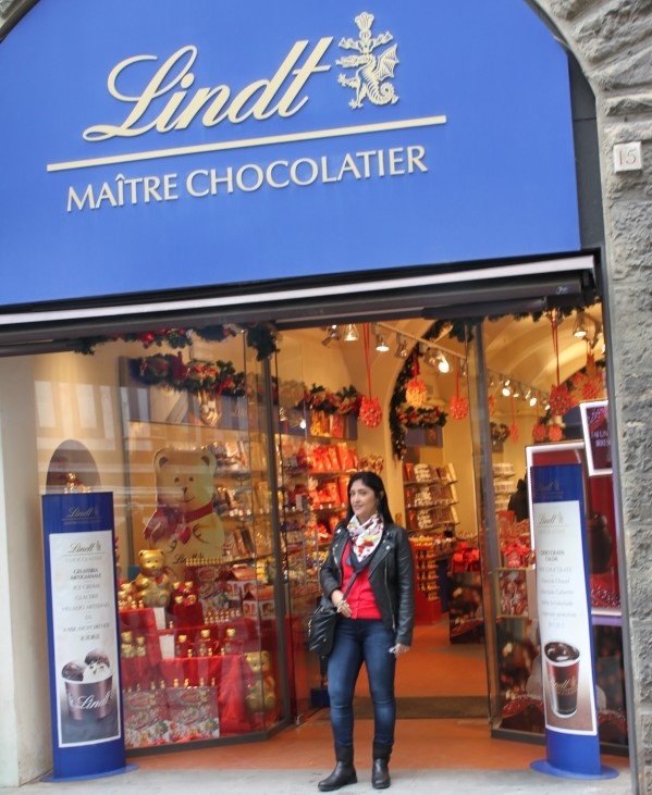 Loja de Chocolates Lindt em Florença
