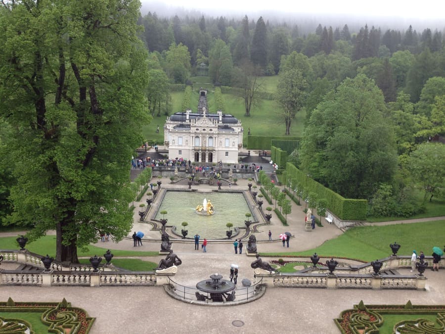 Palácio de Linderhof na Rota Romântica