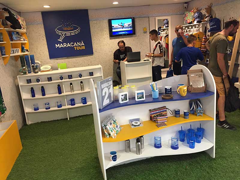 Tour no Maracanã: quiosque de venda de produtos
