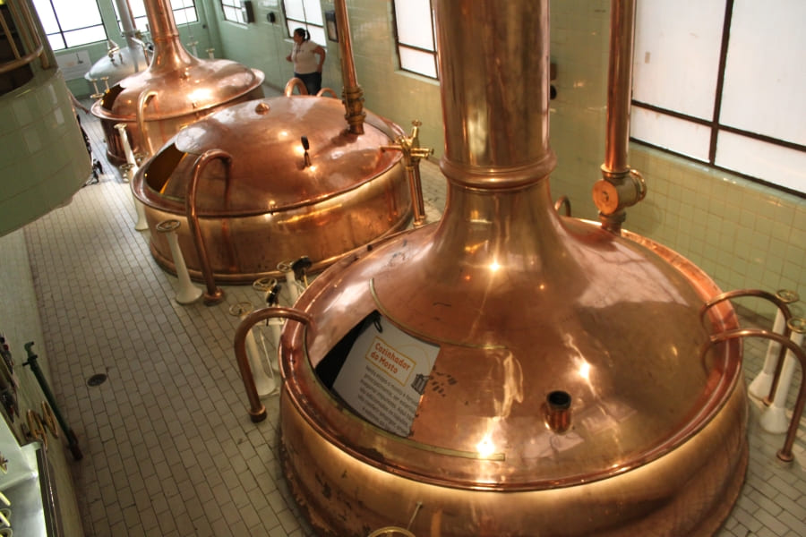 Tanques antigos da Cervejaria Bohemia