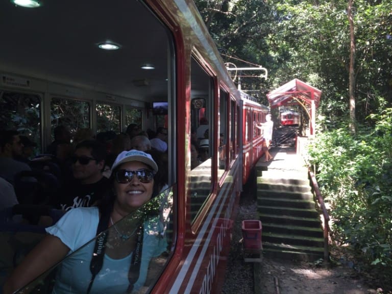 Ride by train to Christ the Redeemer
