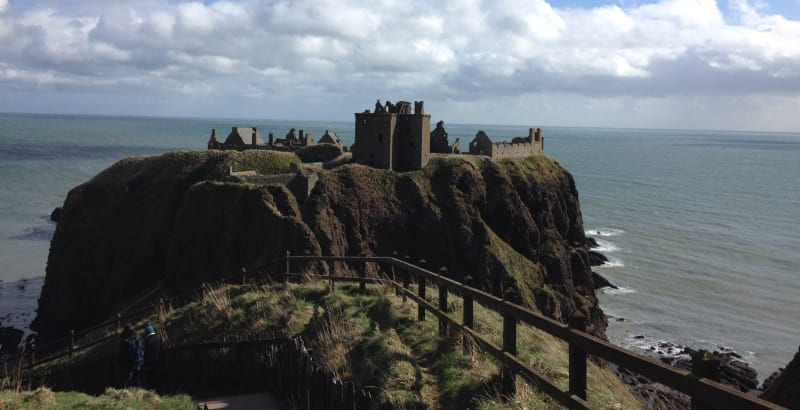 O que visitar em Aberdeen: Castelo Dunnottar.
