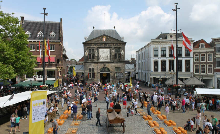 Mercado de Queijo em Gouda.