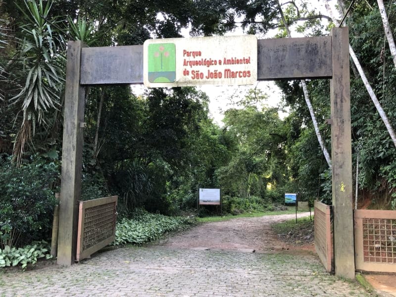 Parque São João Marcos: entrada do parque.