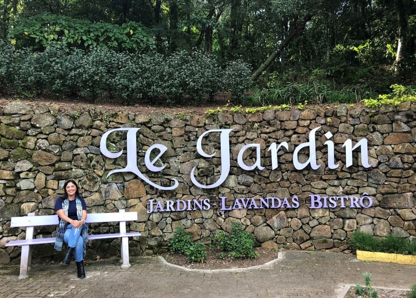 Entrada do Le Jardin Parque de Lavanda em Gramado.