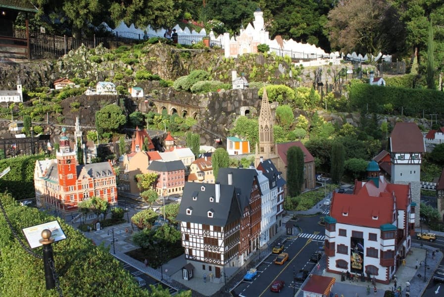 Miniaturas de consruções alemãs do Mini Mundo em Gramado.