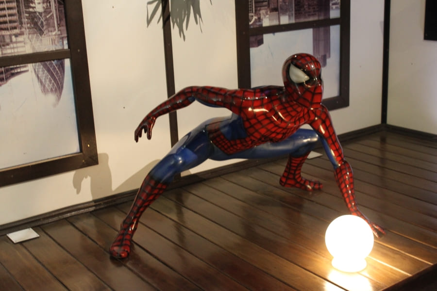 Homem-aranha no Dreamland Museu de Cera em Gramado.
