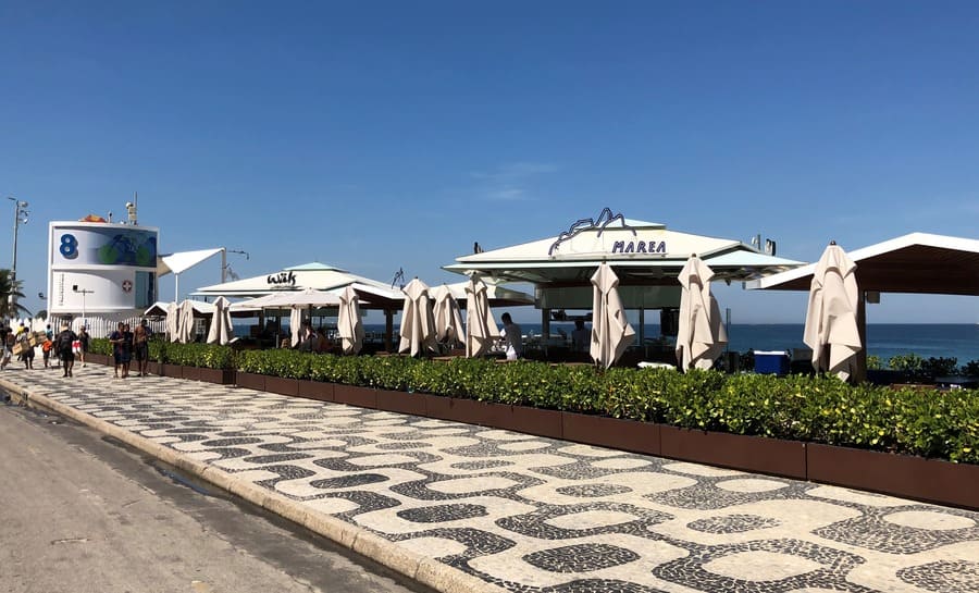 Lounge do Hotel Fasano na Praia de Ipanema.