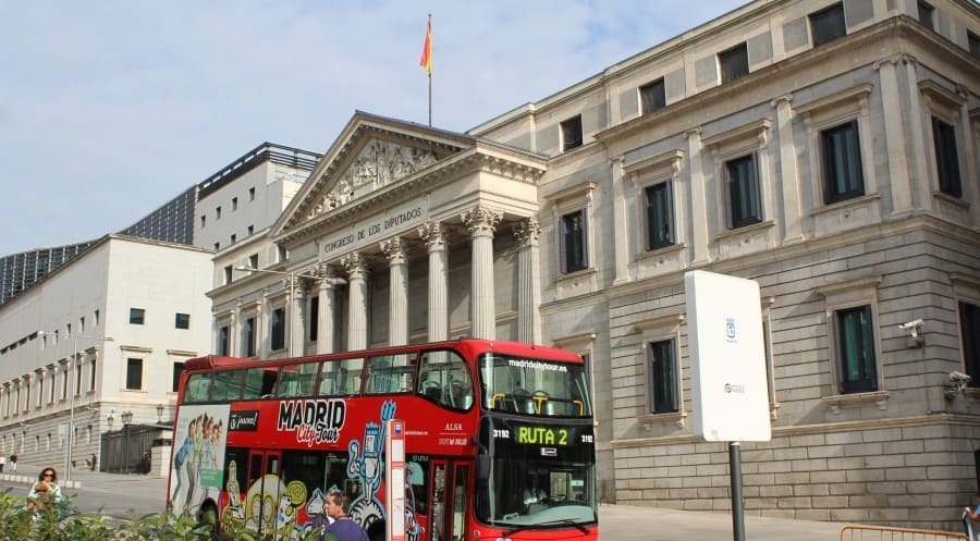 Ônibus hop-on hop-off em Madri