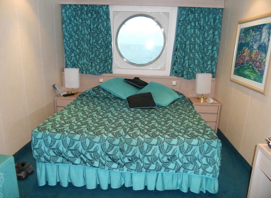 cabine externa MSC Cruises em mini cruzeiro