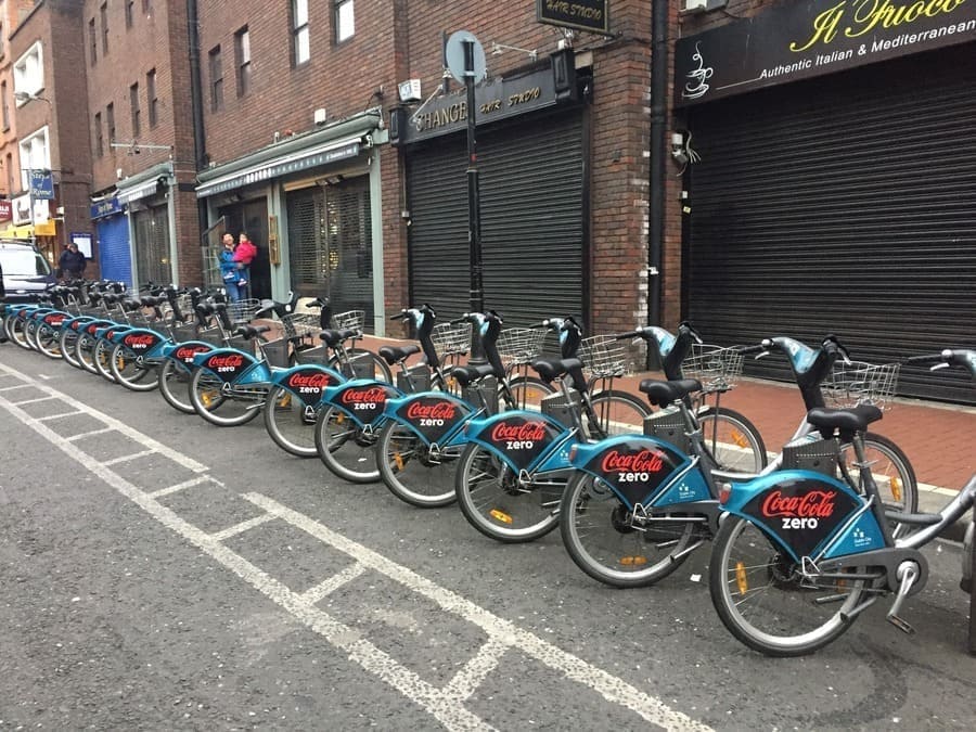 Estação de aluguel de bicicletas DublinBikes