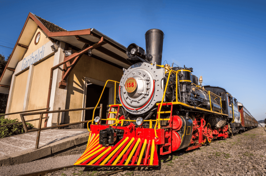 Estação ferroviária histórica de Garibaldi no Rio Grande do Sul