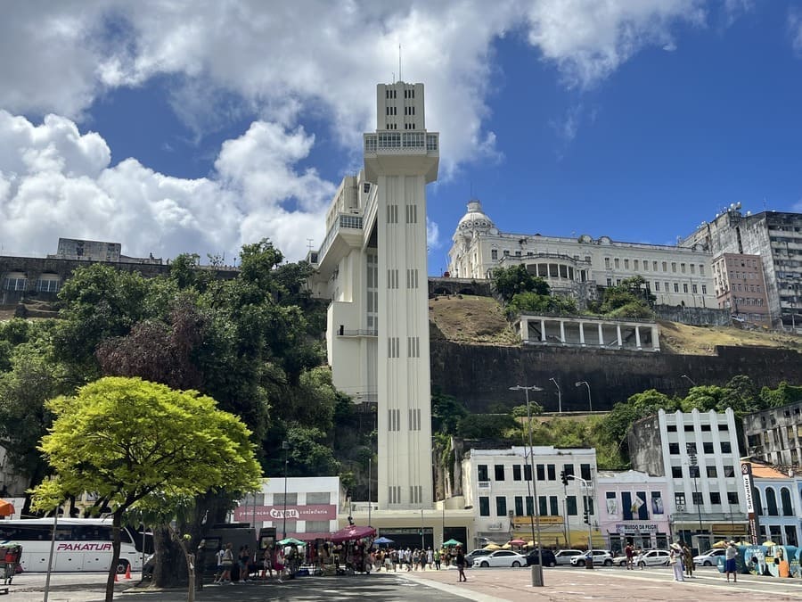 Elevador Lacerda connecting the Lower City to the Historic Center in Salvador, Brazil
