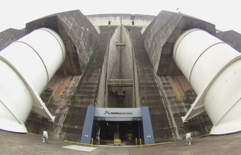 Turbines inside Itaipu Dam