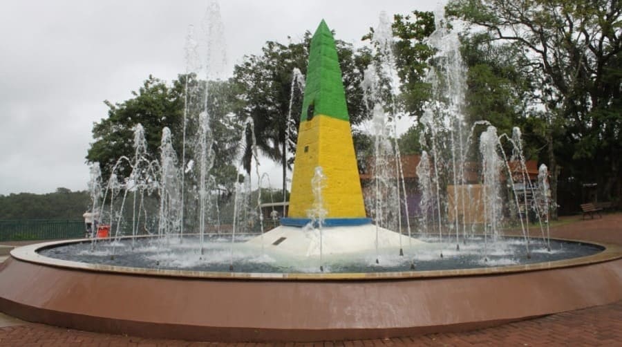 Three Borders Landmark in Foz do Iguaçu